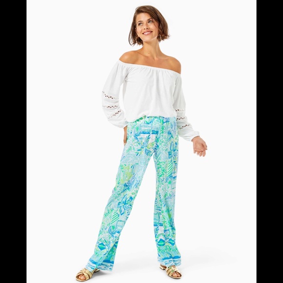 Lilly Pulitzer Pants - Lilly Pulitzer Bal Harbour Palazzo Pants NWOT